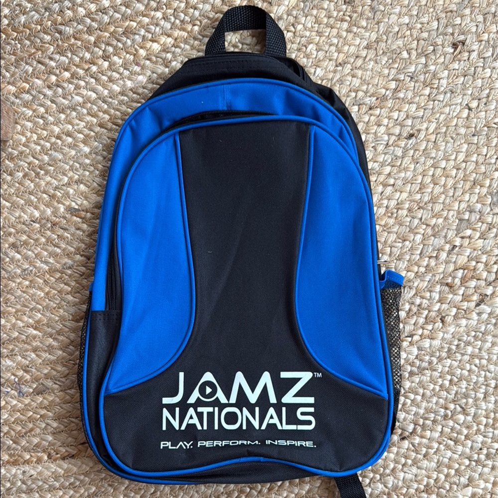 JAMZ NATIONALS Cheerleading Cheer practice BLUE BLACK BACKPACK NEW